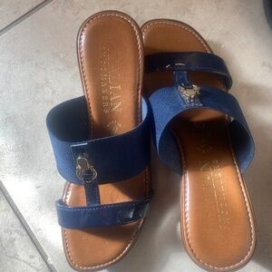 Pretty blue dress sandals